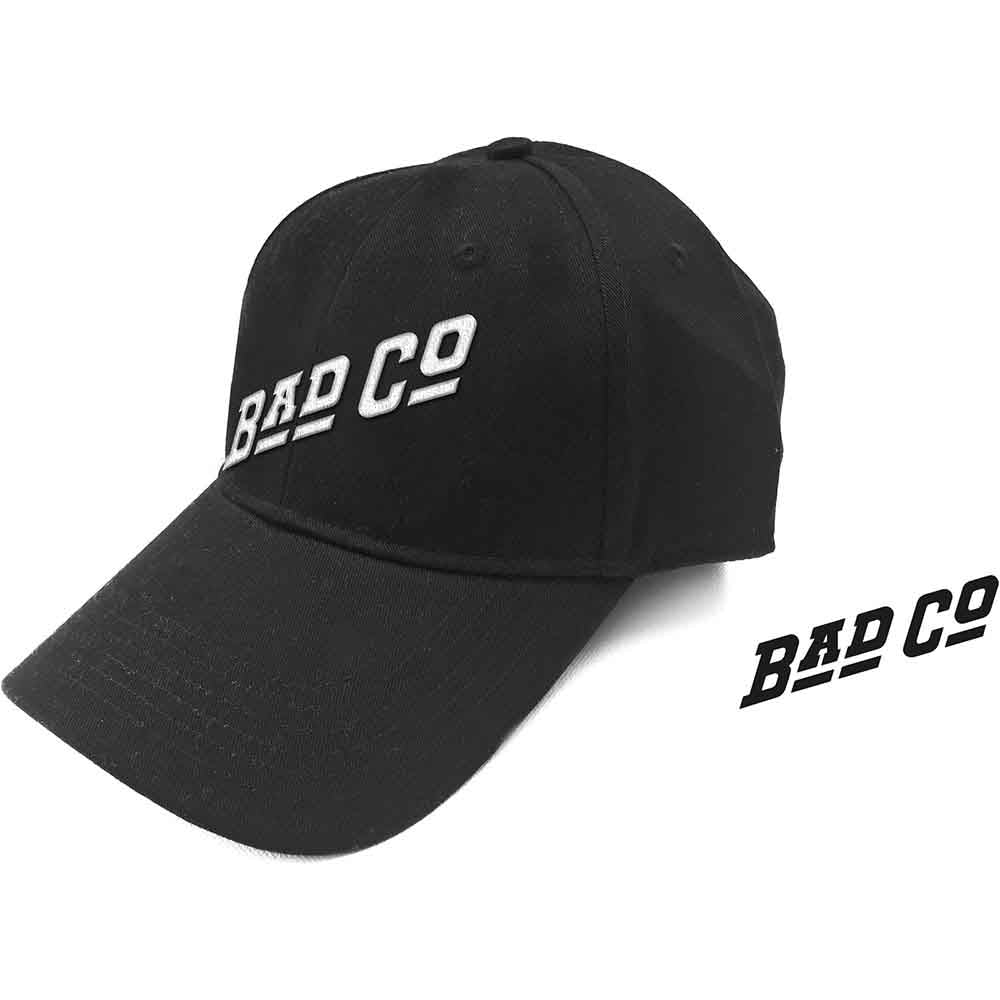 Bad Company Slant Logo Hat Black Baseball Cap Officially Licensed