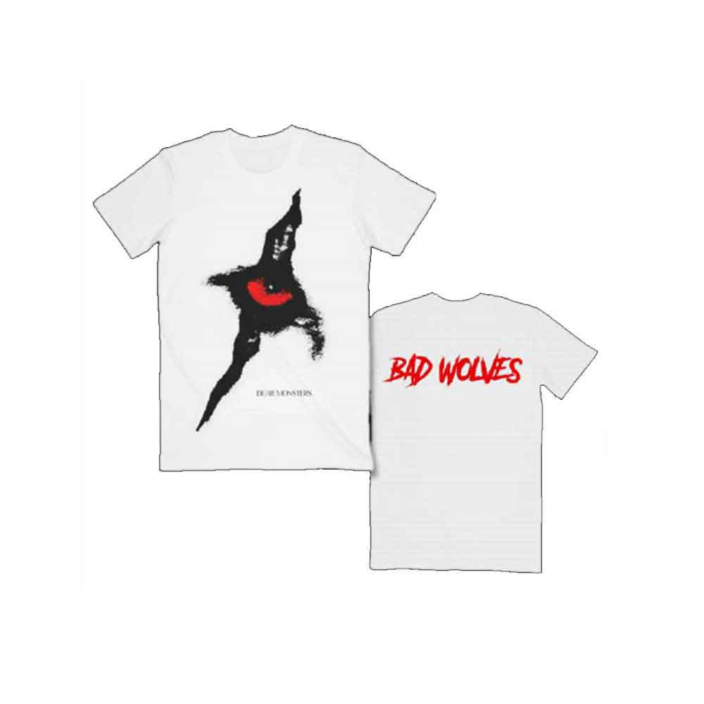 Bad Wolves Dear Monsters Eye & Logo Mens T Shirt Officially Licensed