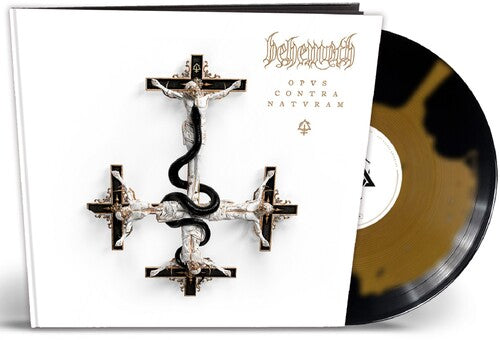 Behemoth Opvs Contra Natvram Earbook Inkspot Black & Gold Colored Vinyl Limited Edition Vinyl Record