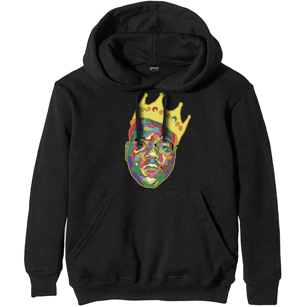 The Notorious BIG Crown Sweatshirt Hoodie Black Officially Licensed