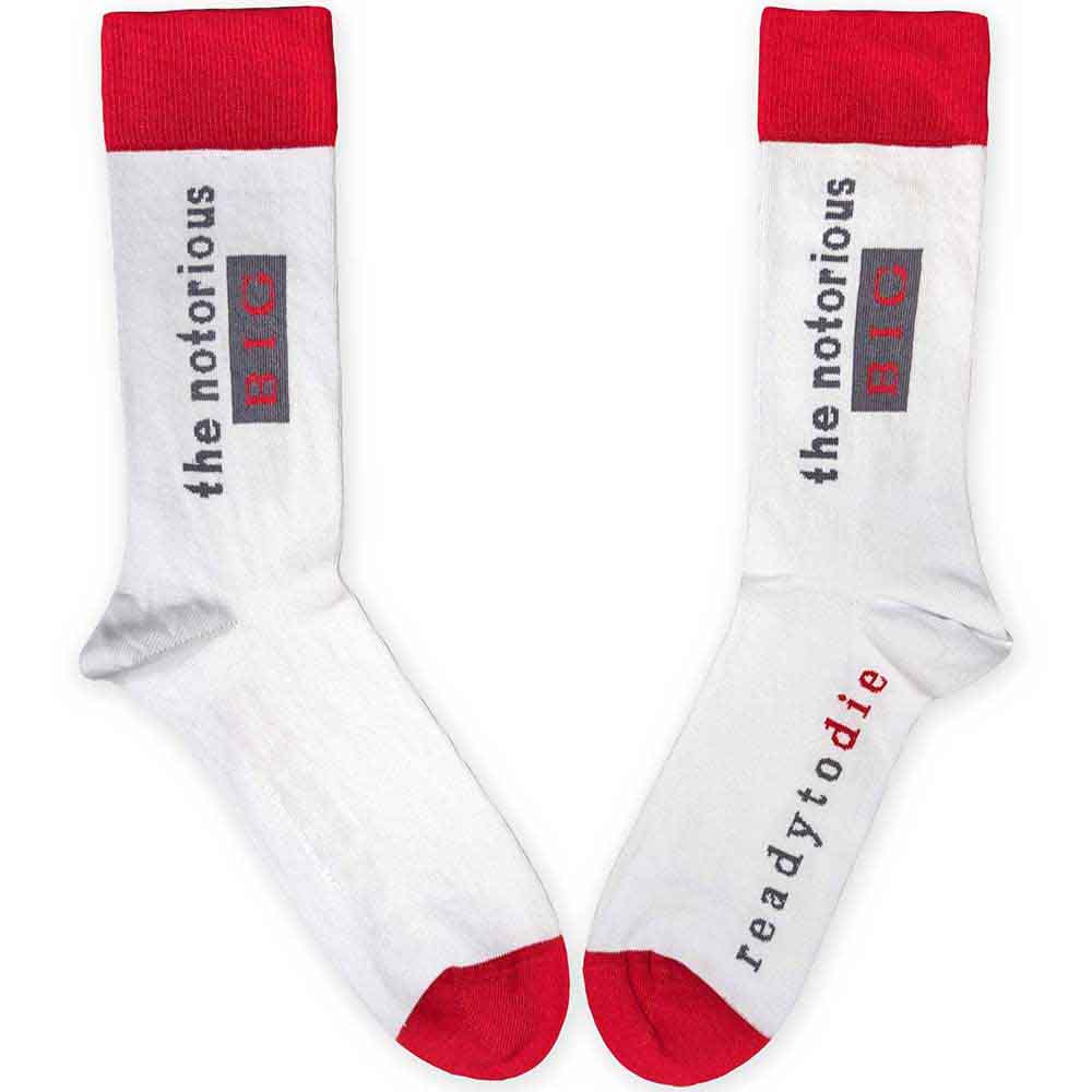 The Notorious B.I.G. Ready To Die Socks White Officially Licensed