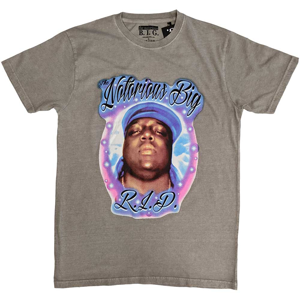 Biggie Smalls RIP Airbrush Mens T Shirt Officially Licensed