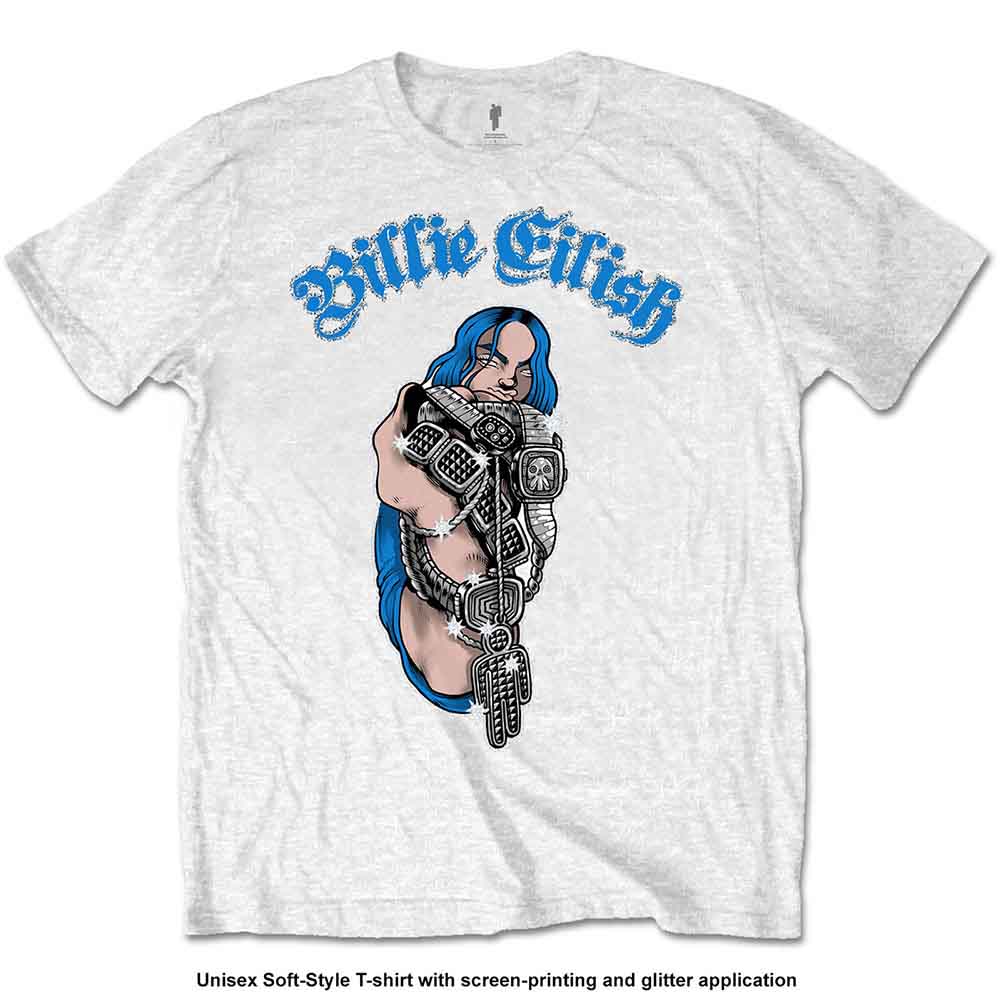 Billie Eilish Bling Mens T Shirt Officially Licensed