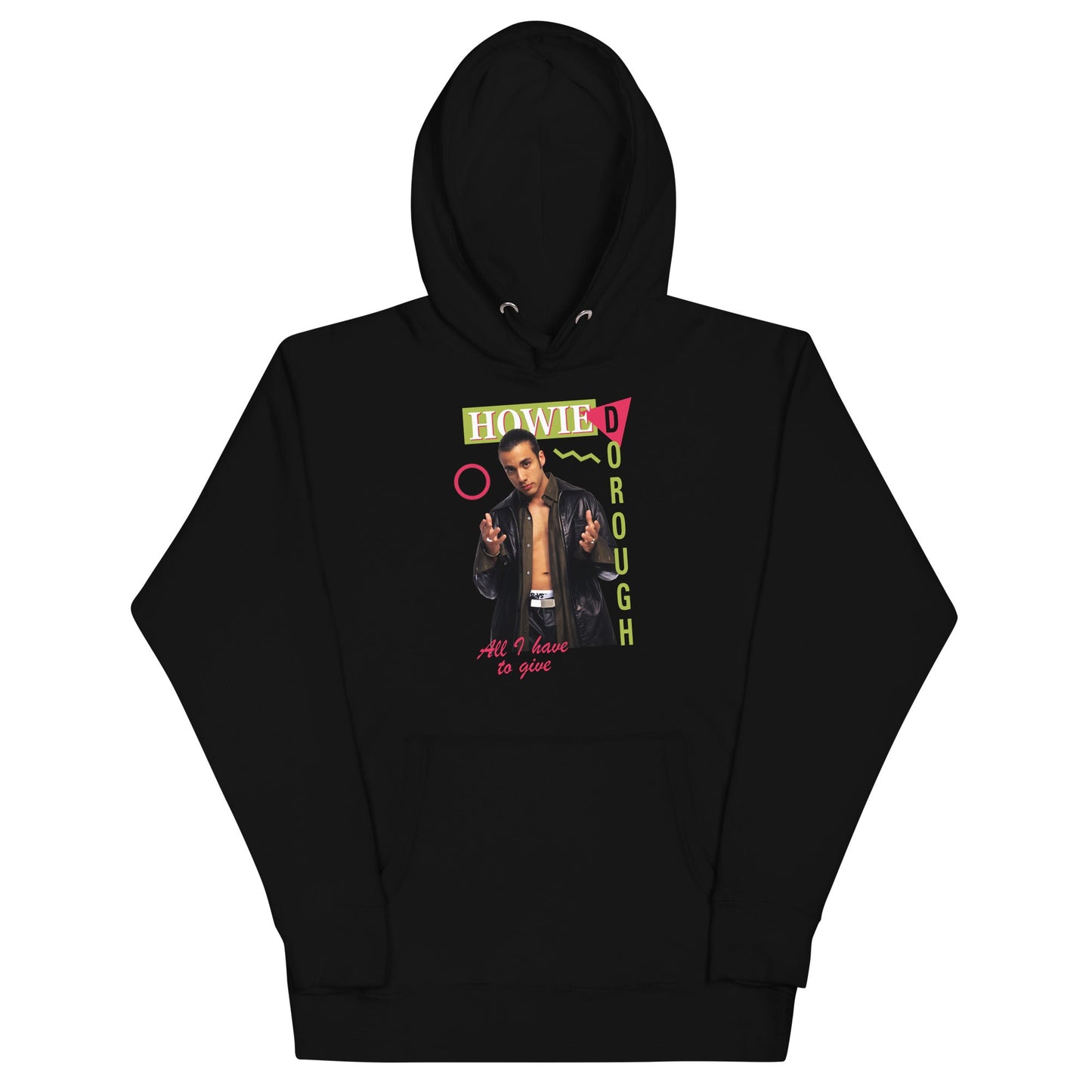 Backstreet Boys Howie Dorough Mens Officially Licensed Hoodie Black