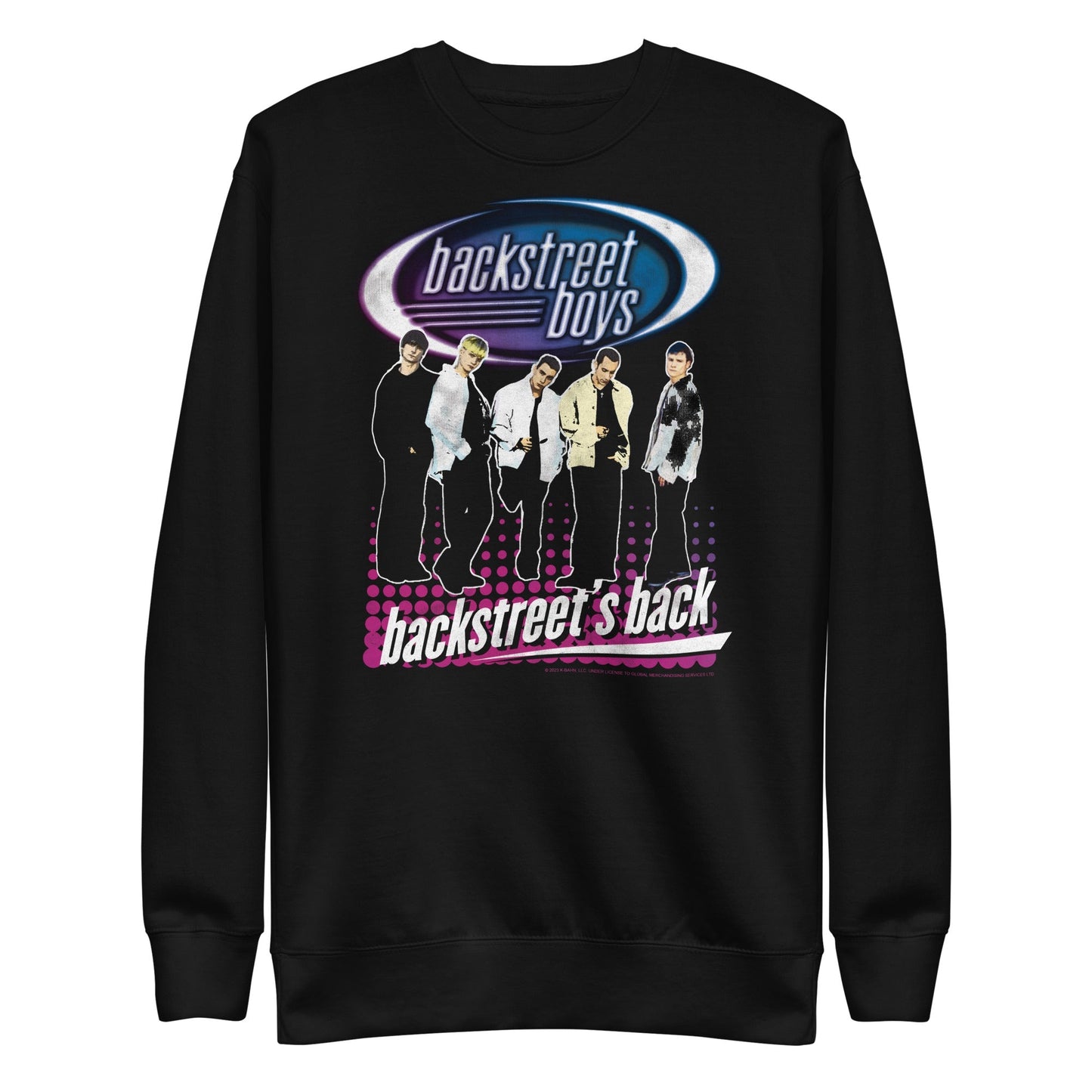 Backstreet Boys Back Dot Logo Mens Sweatshirt Black