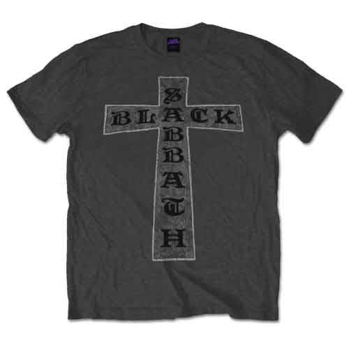 Black Sabbath Cross Mens T Shirt Officially Licensed