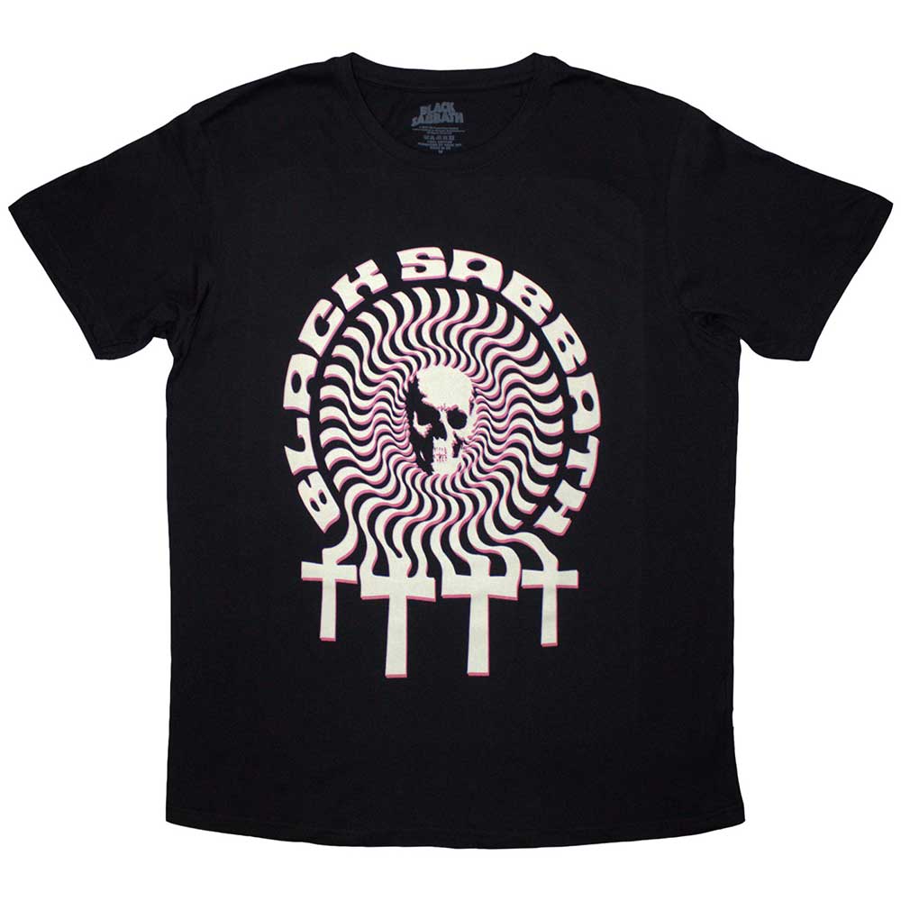 Black Sabbath Hypnotic Skull Mens T Shirt Officially Licensed