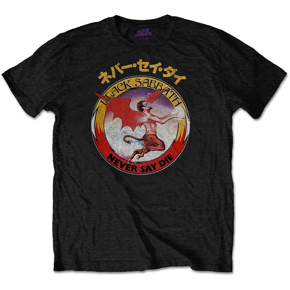 Black Sabbath Reversed Logo Mens T Shirt Officially Licensed