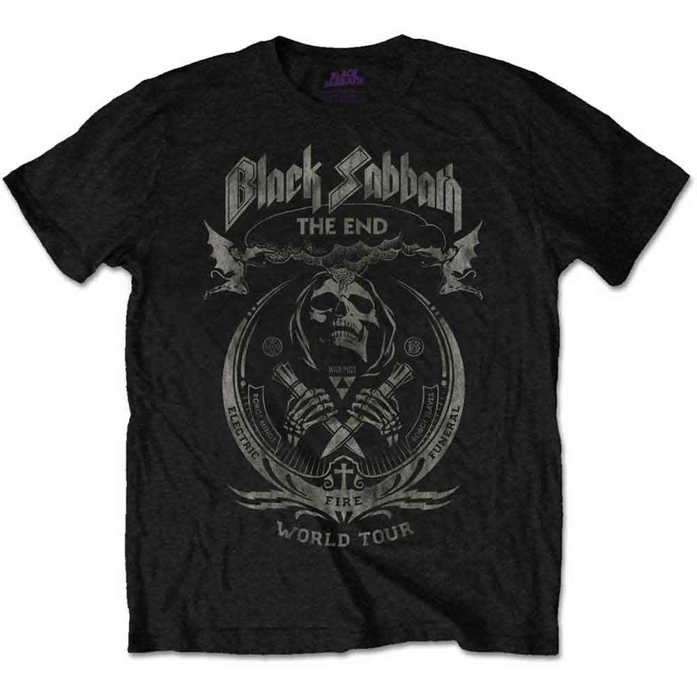 Black Sabbath The End Mushroom Cloud Mens T Shirt Officially Licensed