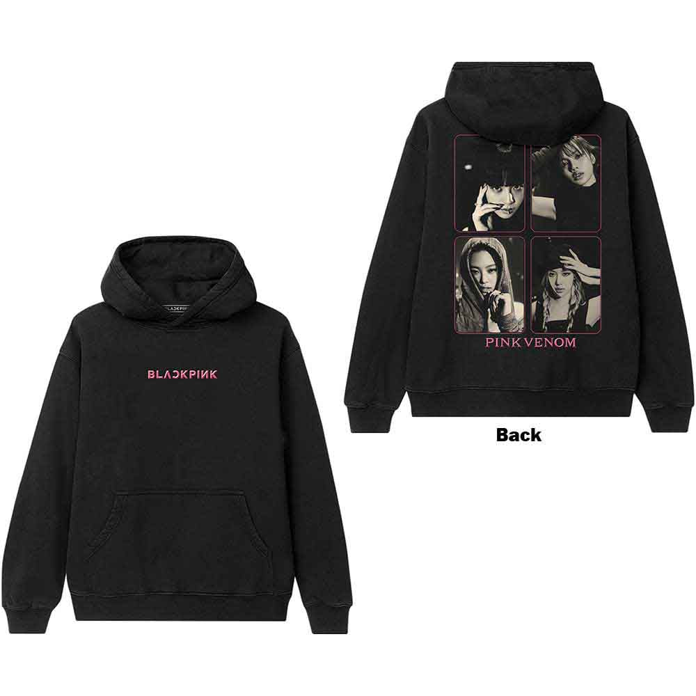 BLACKPINK Pink Venom Group Photo Hoodie Sweatshirt Officially Licensed