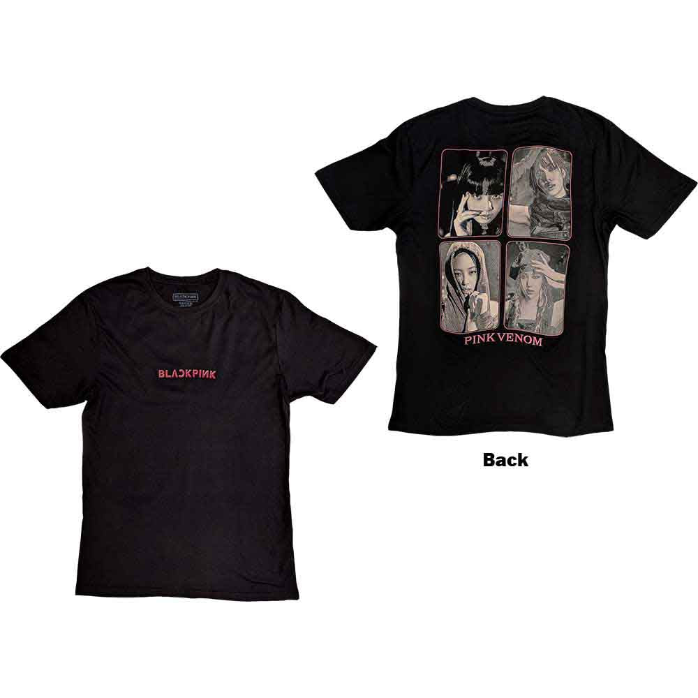 BLACKPINK Pink Venom Group Photo Mens T Shirt Officially Licensed