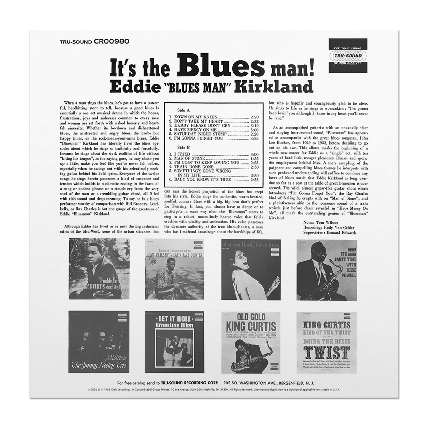 It’s The Blues Man! (Bluesville Series) (180G LP) Vinyl Record