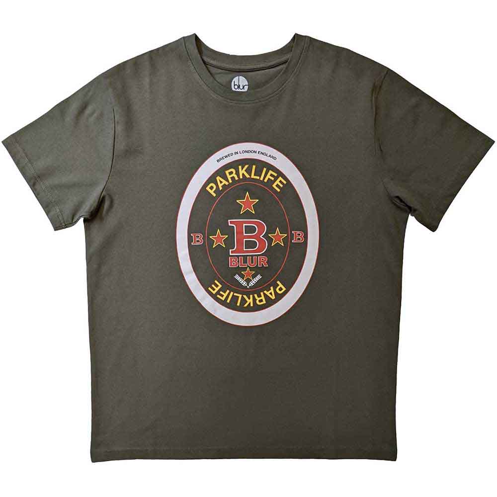 Blur Parklife Beermat Mens T Shirt Officially Licensed