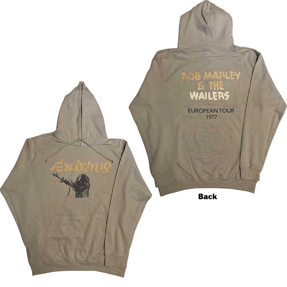 Bob Marley Exodus Mic Photo Wailers Tour 77 Hoodie Sweatshirt Officially Licensed