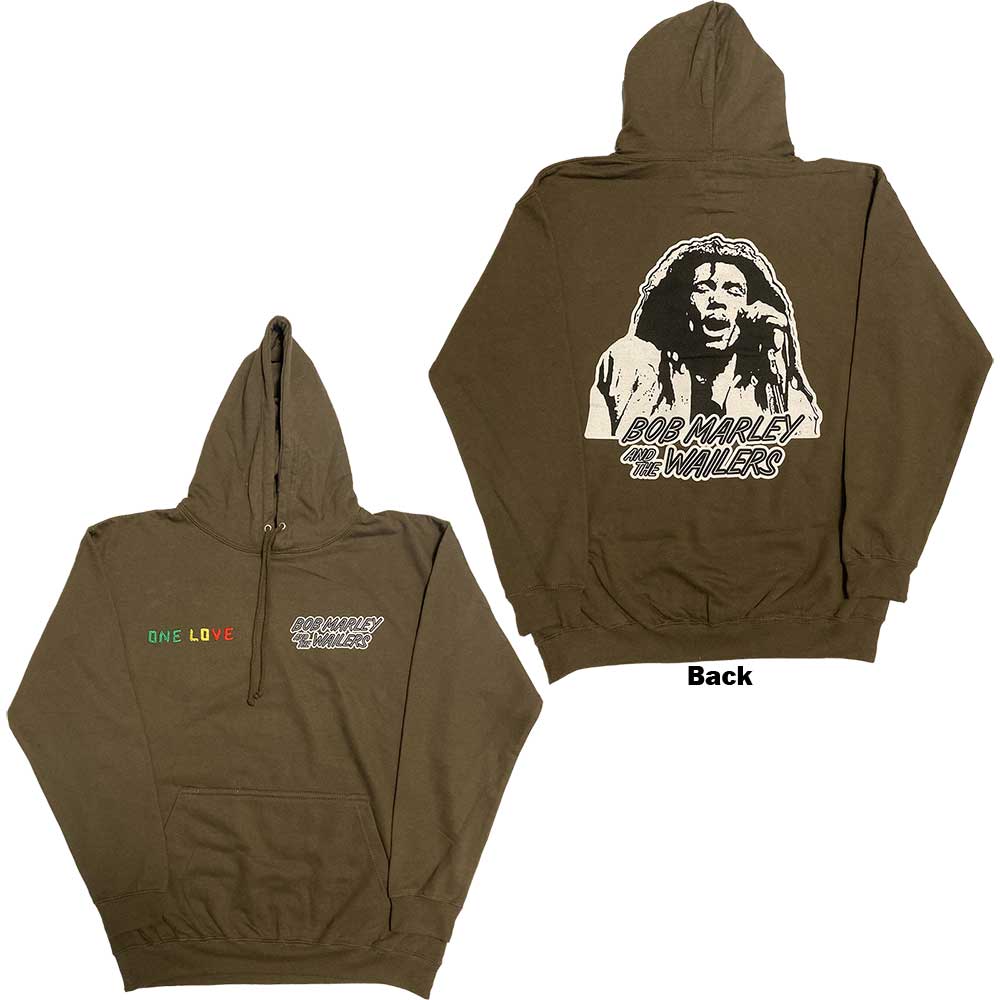 Bob Marley One Love Wailers Mic Photo Hoodie Sweatshirt Officially Licensed