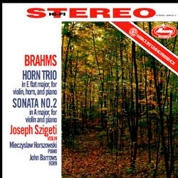 Horn Trio In E Flat Major For Violin, Horn, And Piano · Sonata No.2 In A Major, For Violin And Piano Vinyl Record