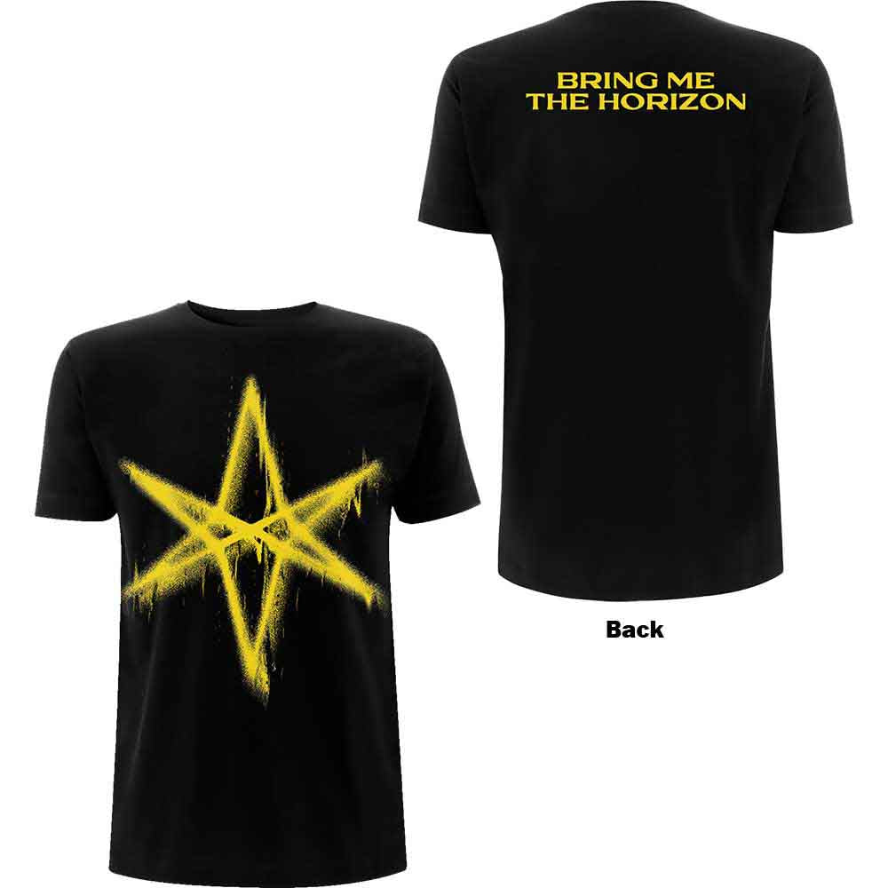 Bring Me The Horizon Spray Hex Mens T Shirt Officially Licensed