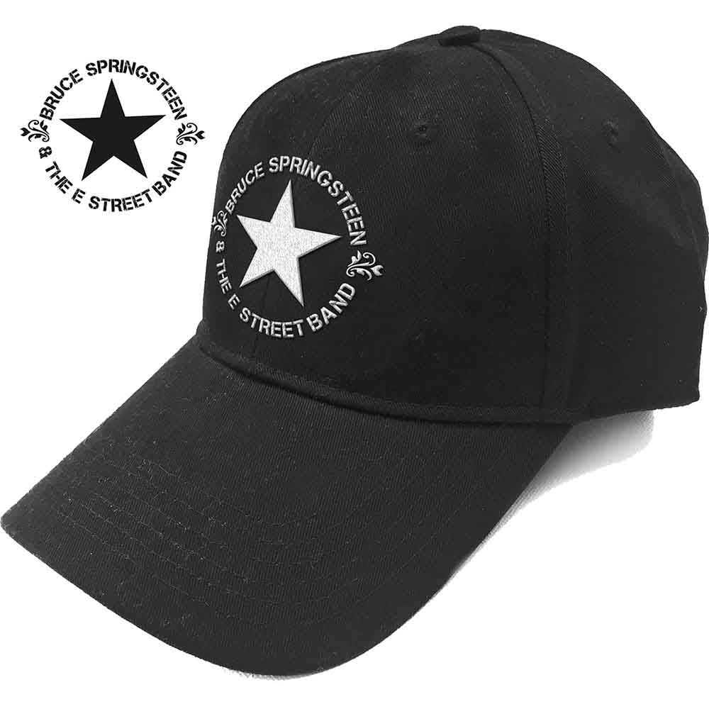 Bruce Springsteen Circle Star Logo Hat Black Officially Licensed