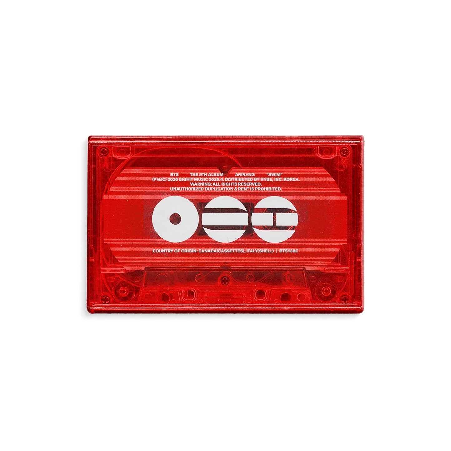 Bts Swim Music Cassette Tape