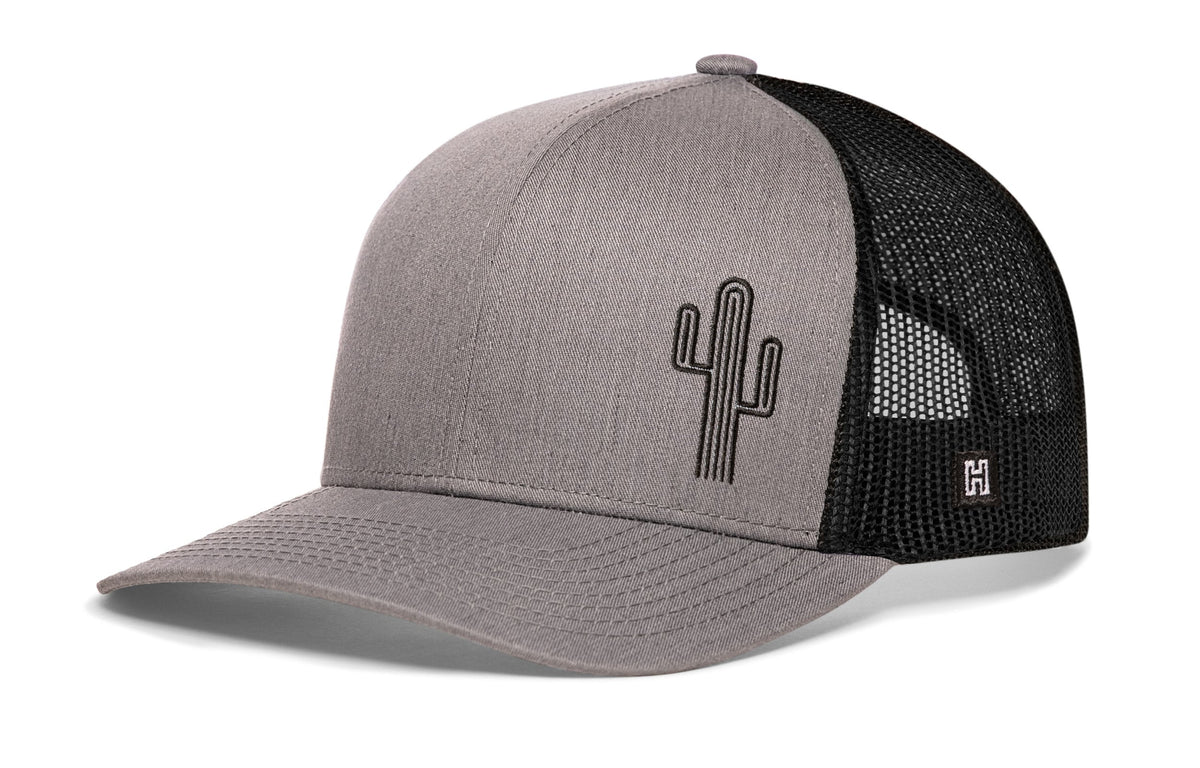 Cactus Trucker Hat | Black Cactus Snapback