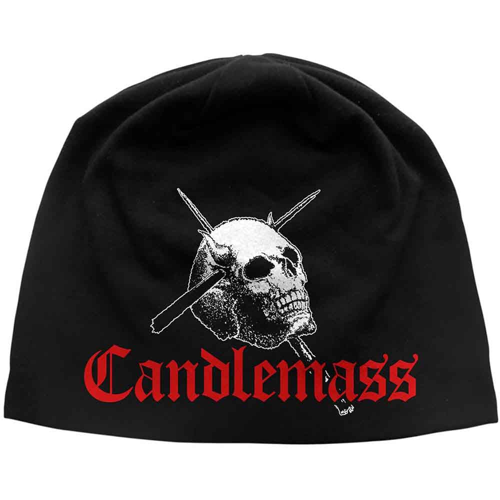 Candlemass Skull & Logo Beanie Hat Officially Licensed