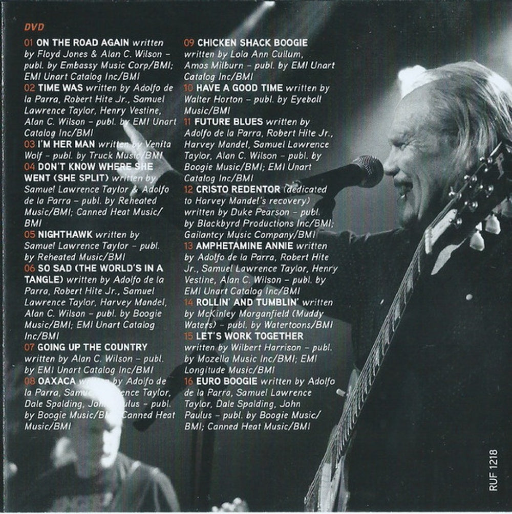 Canned Heat – Songs from the Road (CD & DVD)