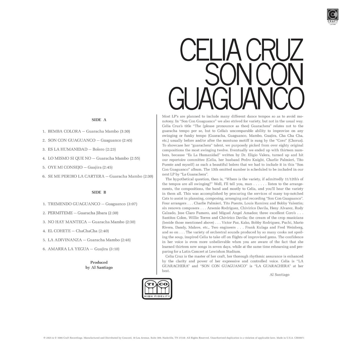 Son Con Guaguanco (180 Gram Vinyl) Vinyl Record