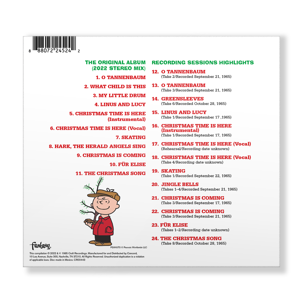 A Charlie Brown Christmas: Deluxe Edition Music CD