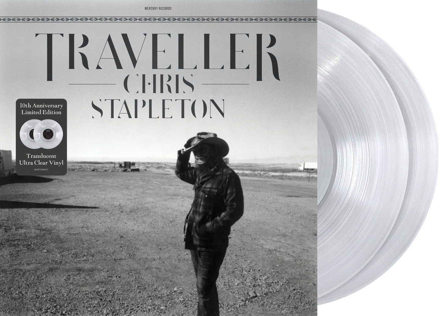 Chris Stapleton Traveller (10Th Anniversary) (Limited Edition) (Translucent Ultra Clear Vinyl) (2Lp) Vinyl Record