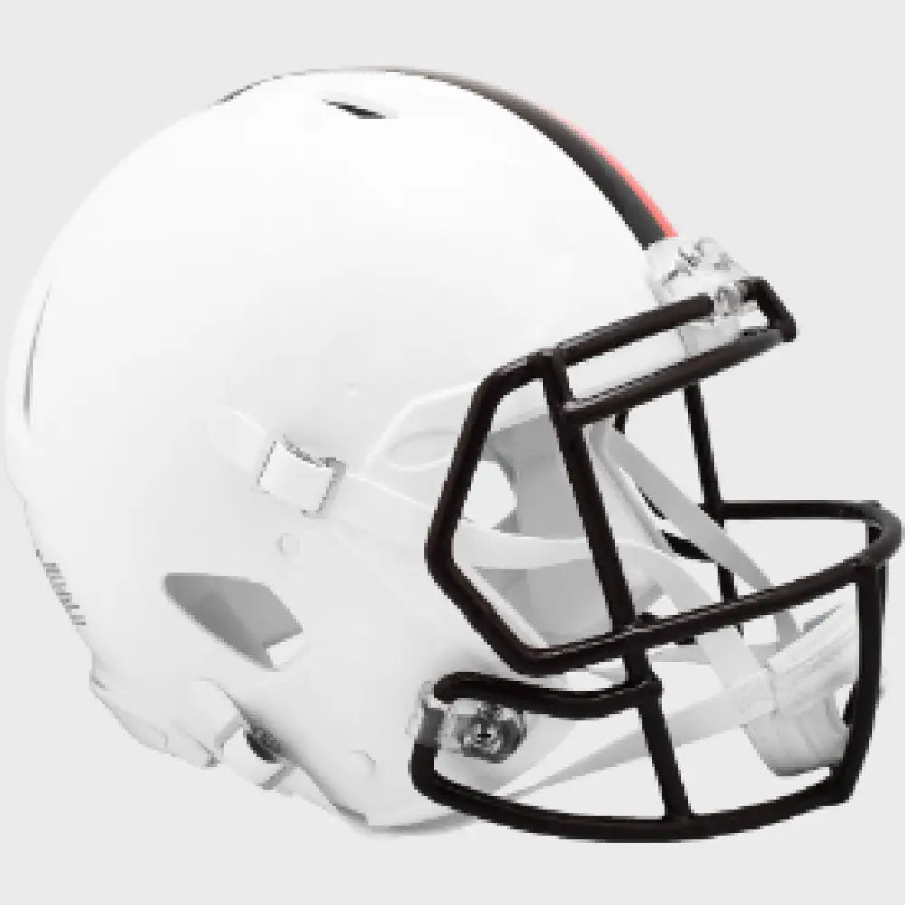 Cleveland Browns Full Size Authentic Speed Football Helmet 2023 White Out - NFL