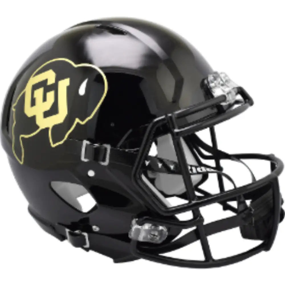 Colorado Buffaloes Full Size Speed Authentic Football Helmet Matte Black NCAA