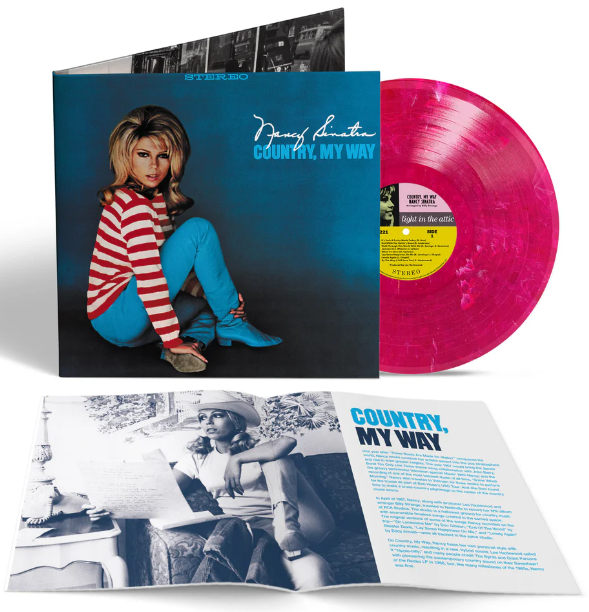 Nancy Sinatra - Country, My Way ("Hello LA" Red & White Swirl) Vinyl Record