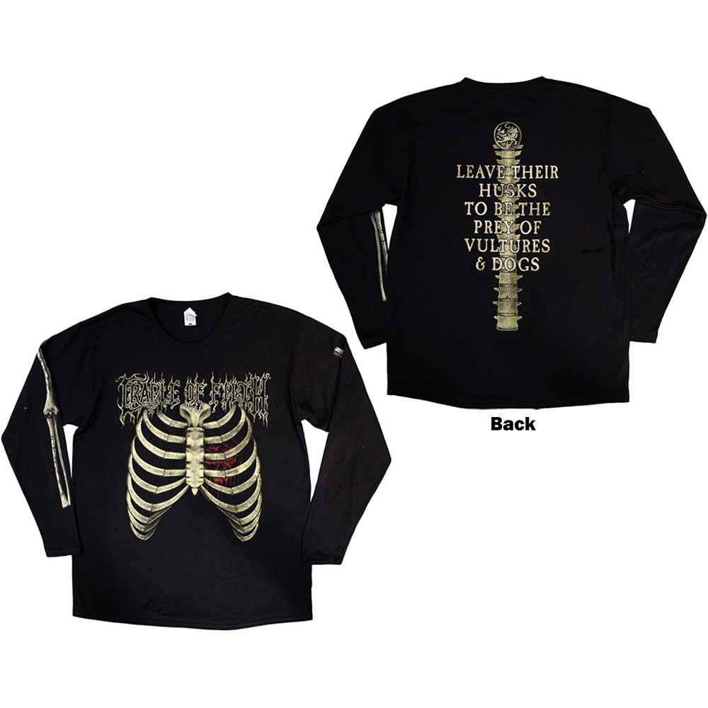 Cradle Of Filth Skeleton Long Sleeve Shirt Officially Licensed