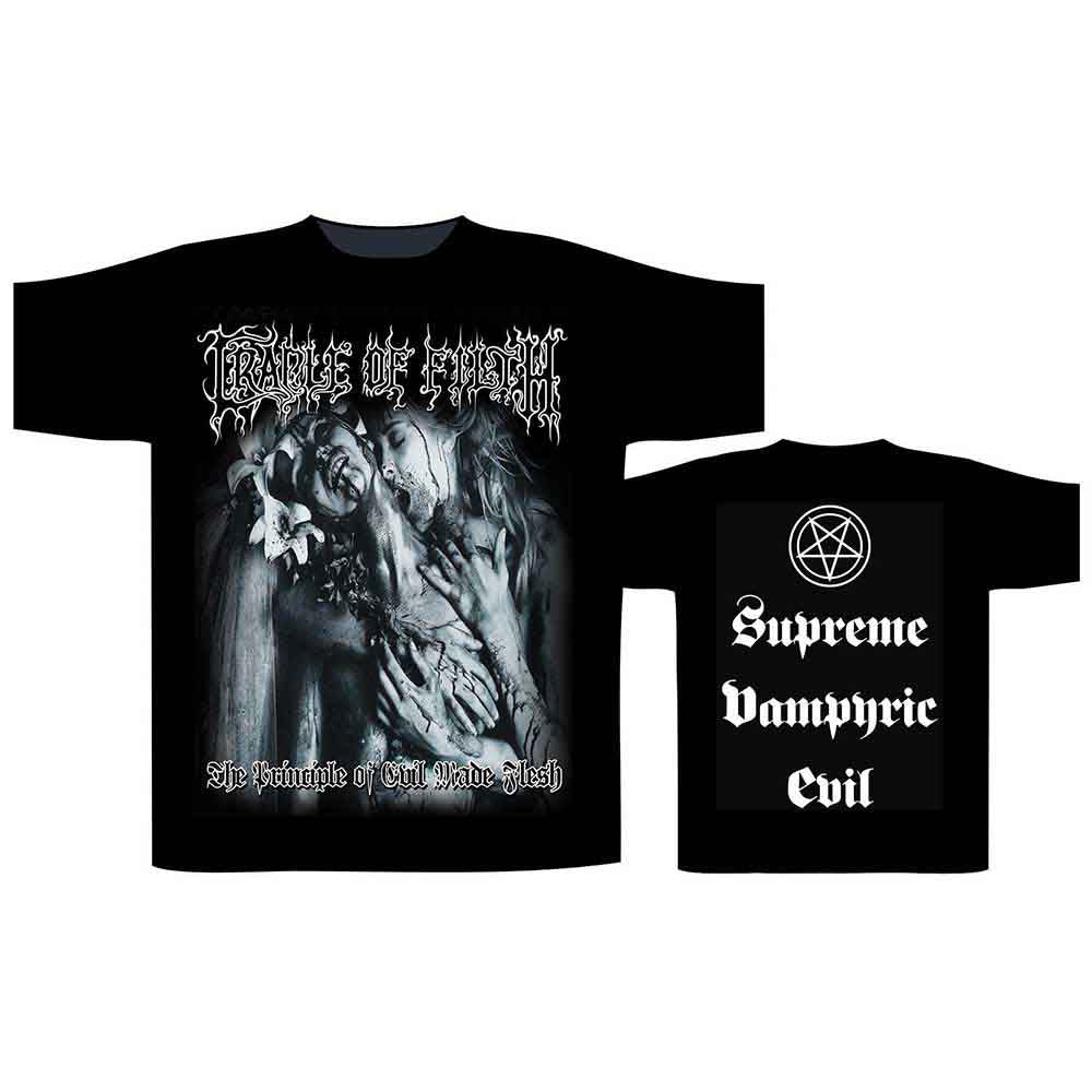 Cradle Of Filth Supreme Vampiric Evil Mens T Shirt Officially Licensed