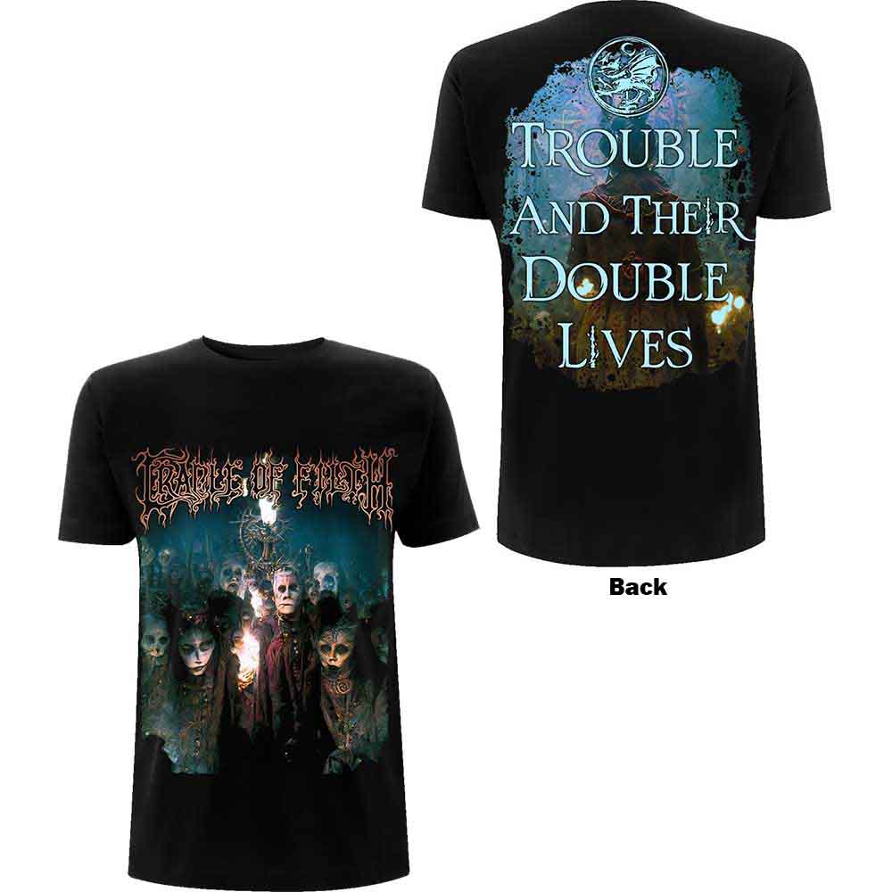 Cradle Of Filth Trouble & Their Double Lives Mens T Shirt Officially Licensed