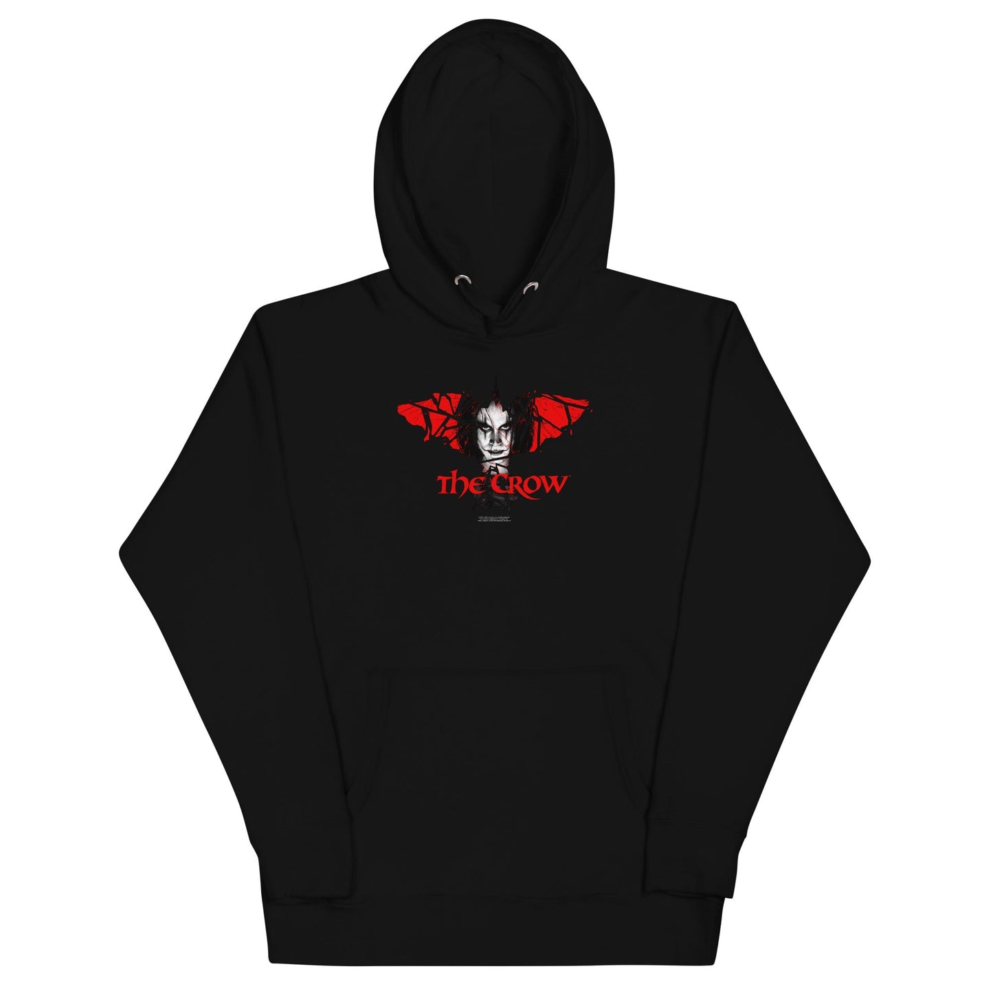 The Crow Crow Wings Mens Officially Licensed Hoodie Black
