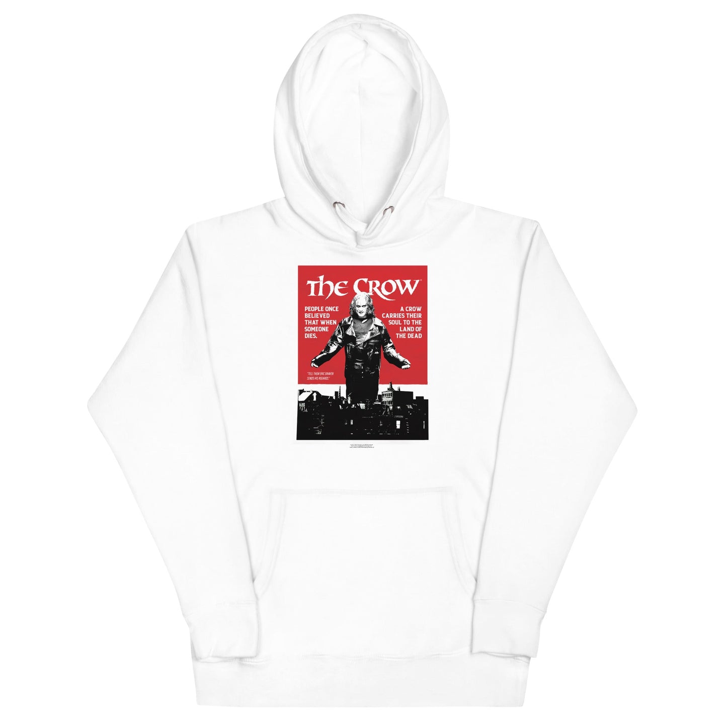 The Crow Movie Poster Mens Officially Licensed Hoodie White