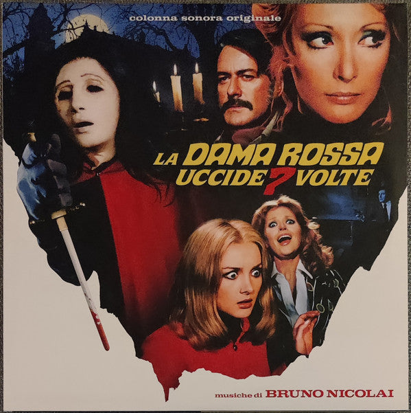 Bruno Nicolai - La Dama Rossa Uccide Sette Volte (The Red Queen Kills Seven Times) (2LP/Blood Red Vinyl) Vinyl Record