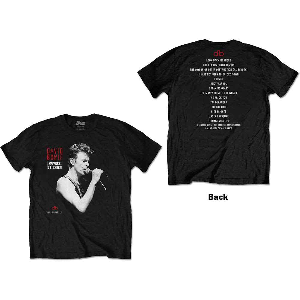 David Bowie Dallas '95 Mens T Shirt Officially Licensed