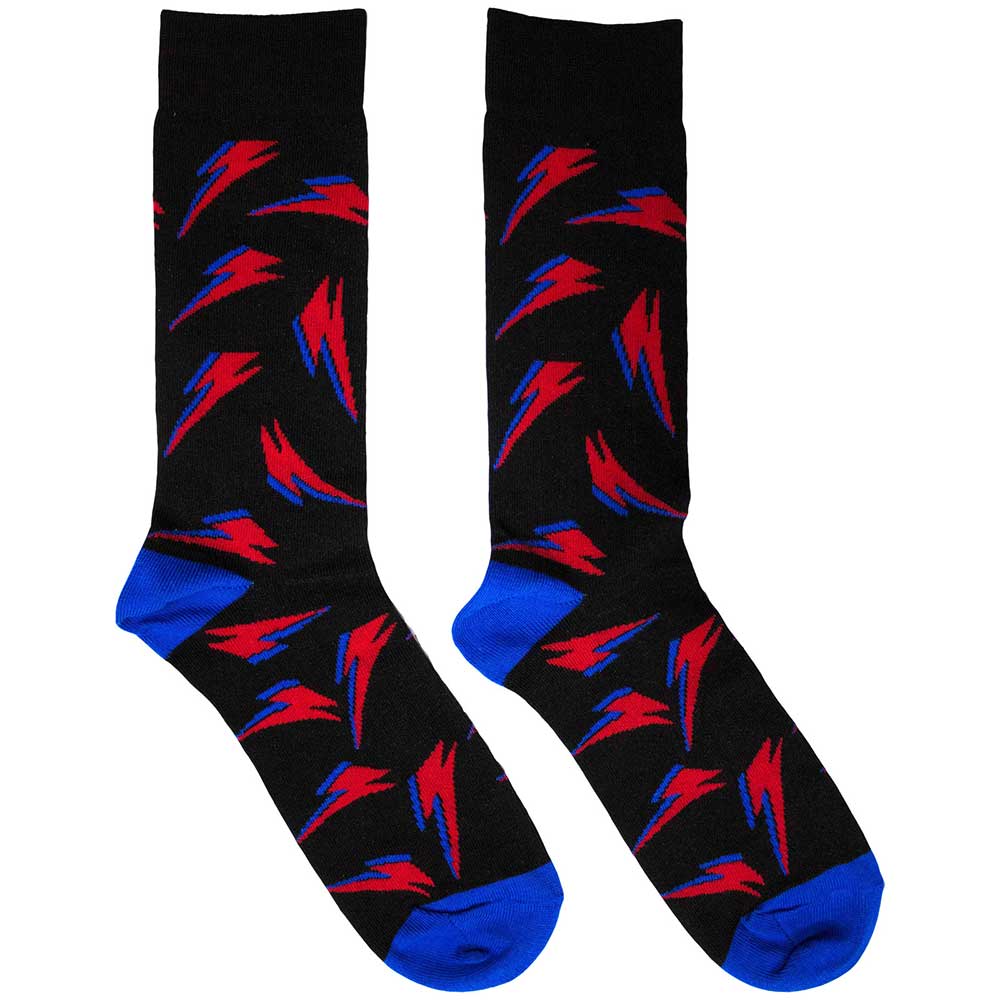 David Bowie Flash Pattern Socks Officially Licensed