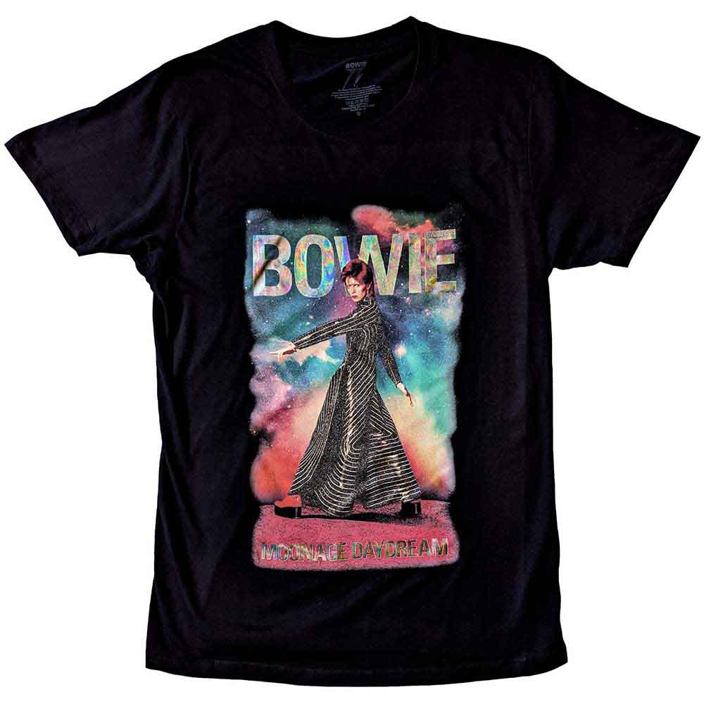 David Bowie Moonage 11 Fade Mens T Shirt Officially Licensed