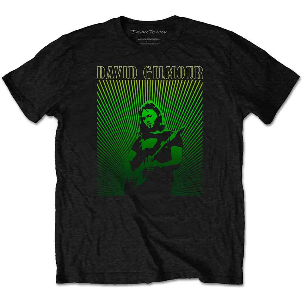 David Gilmour Rays Gradient Mens T Shirt Officially Licensed