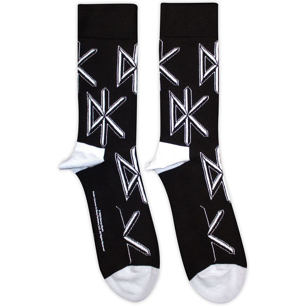Dead Kennedys DK Logo Repeat Socks Officially Licensed