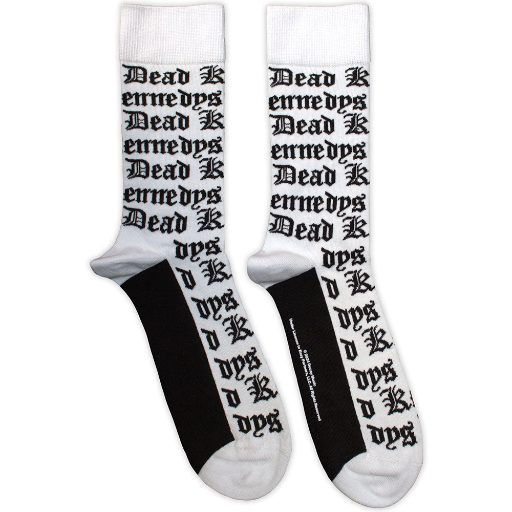 Dead Kennedys Gothic Logo Pattern Socks Officially Licensed