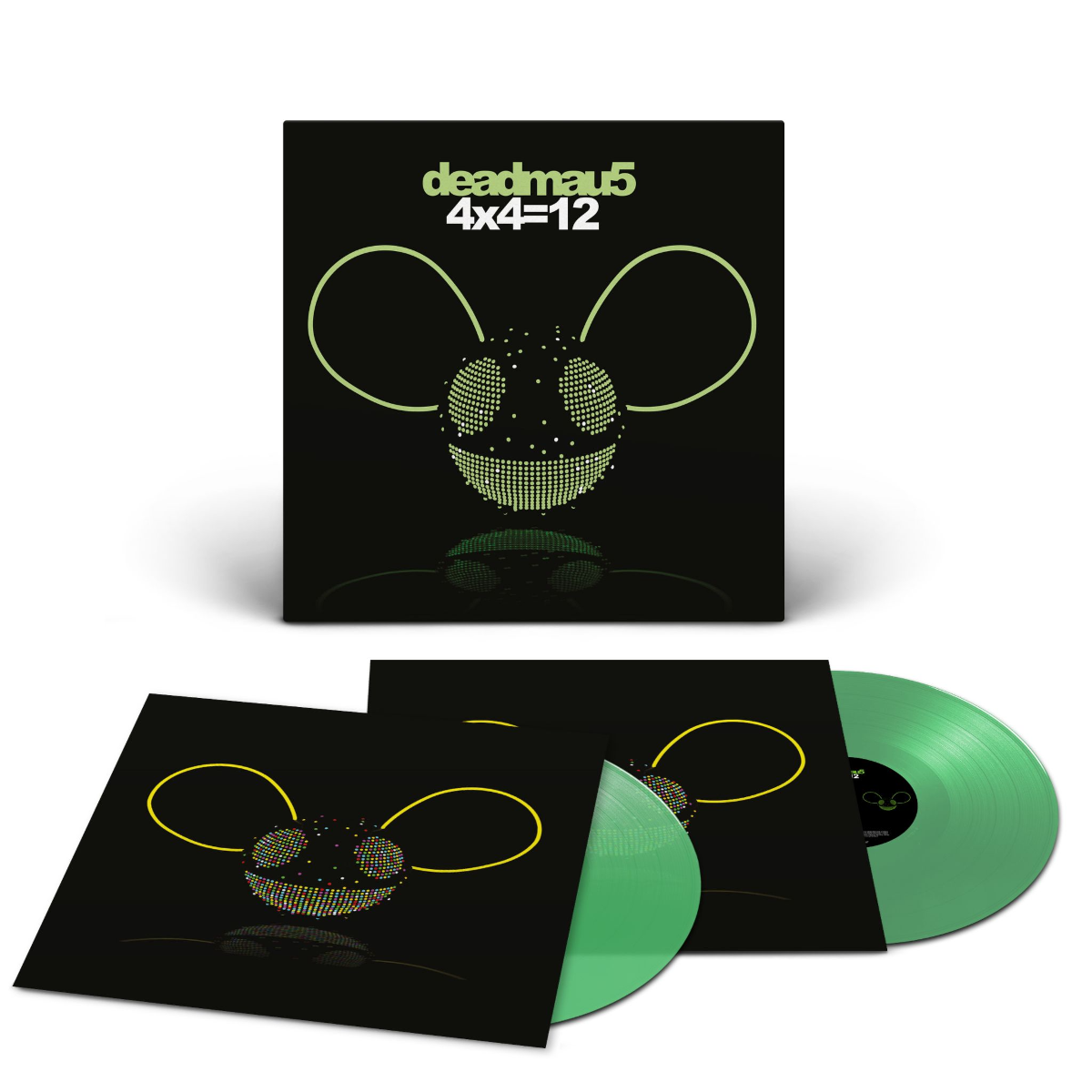 Deadmau5 - 4x4=12 (Clear Vinyl, Green) (2 Lp's) Vinyl Record