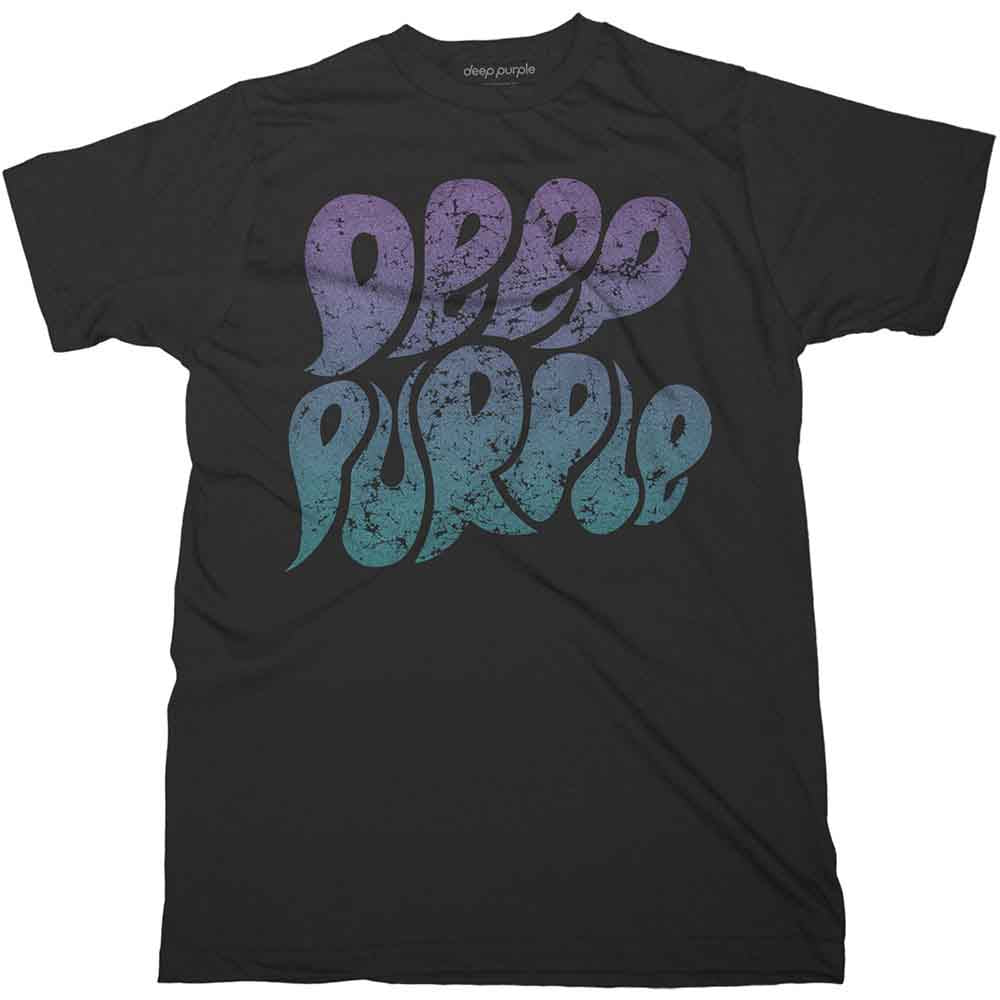 Deep Purple Bubble Logo Mens T Shirt Officially Licensed