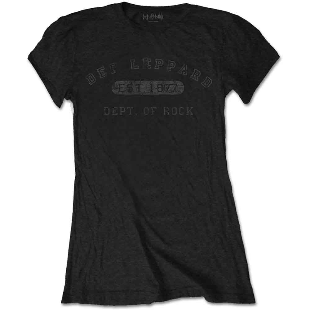 Def Leppard Collegiate Logo Womens T Shirt Officially Licensed