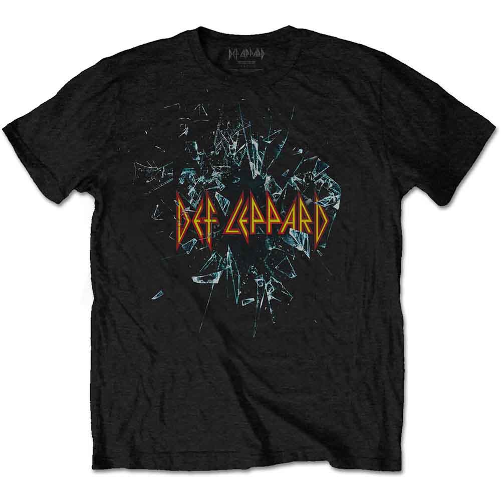 Def Leppard Shatter T Shirt Black Officially Licensed