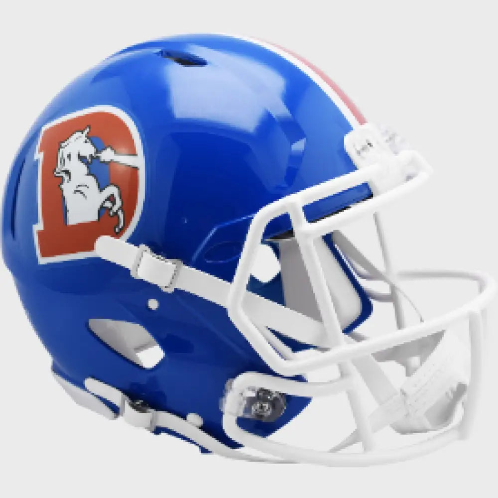 Denver Broncos Full Size Authentic 1975 to 1996 Speed Throwback Football Helmet - NFL