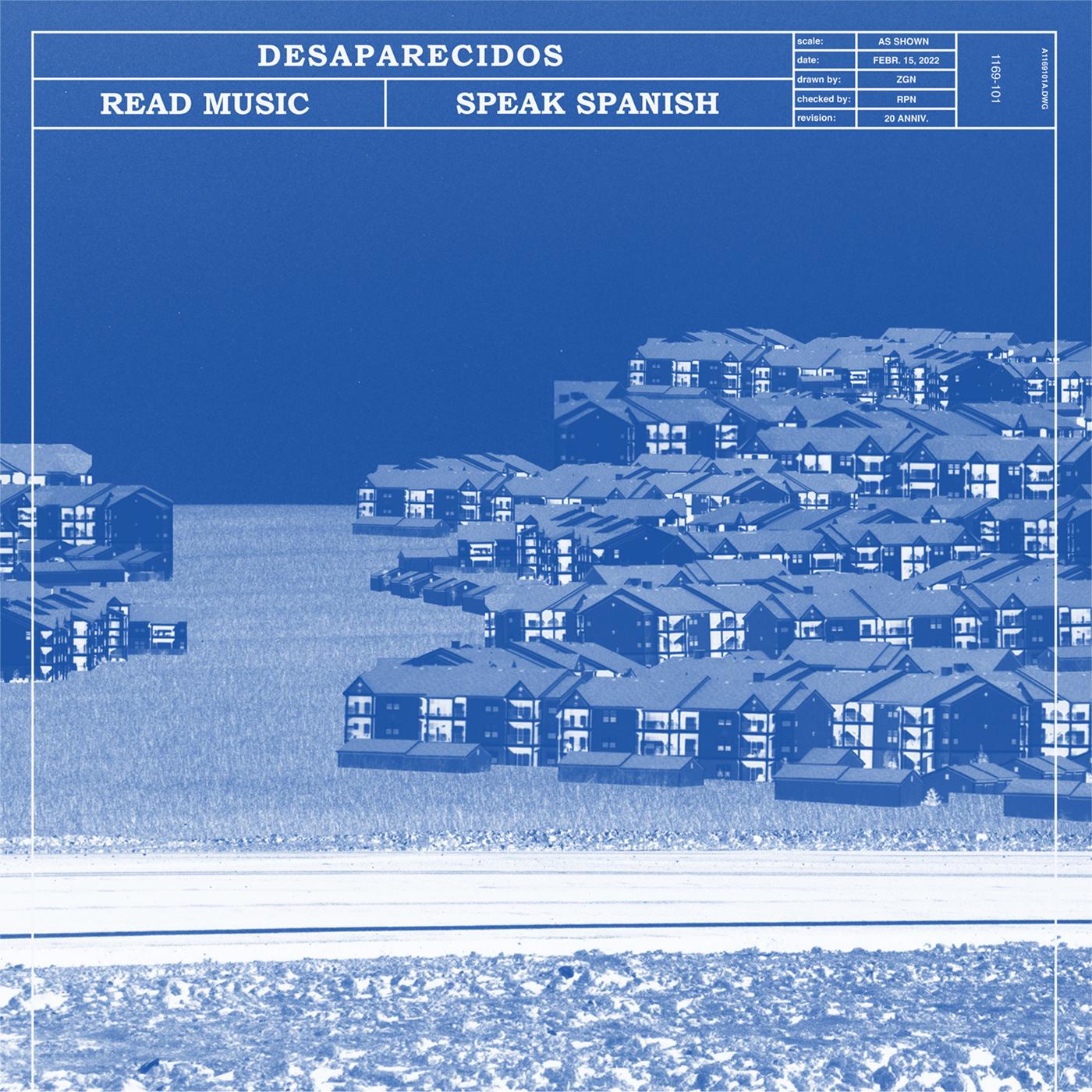 Desaparecidos - Read Music/Speak Spanish (Remastered) (TRANSPARENT BLUE VINYL) Vinyl Record